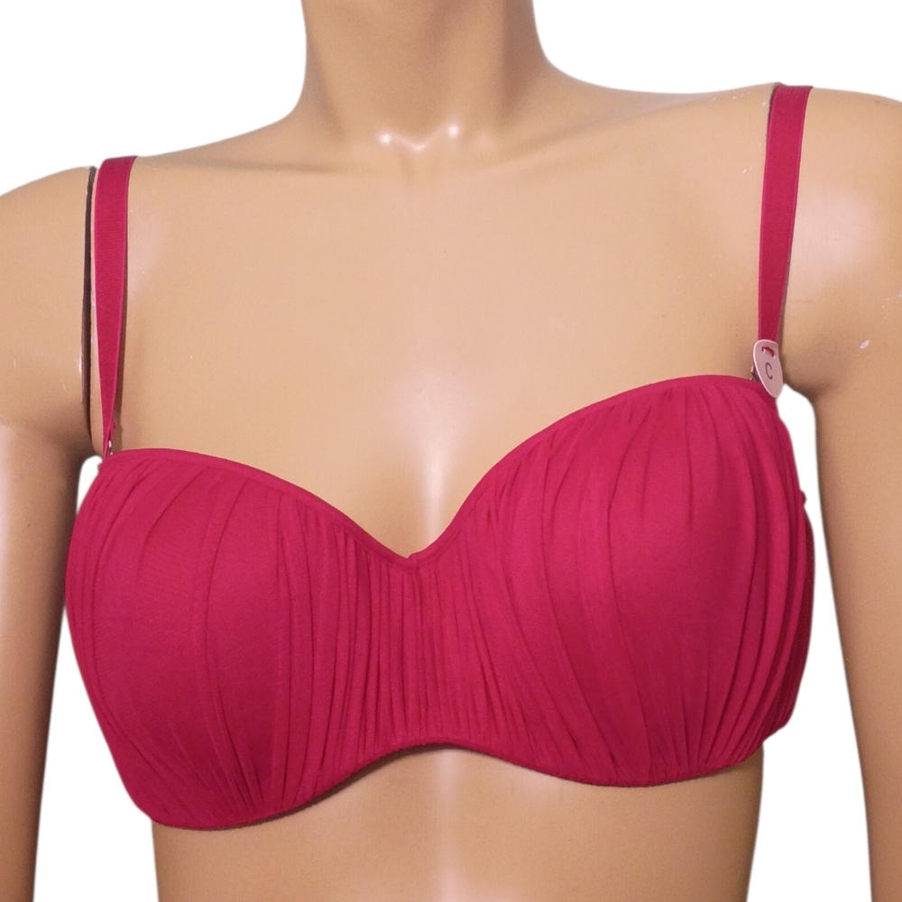 H&M‎ Raspberry Pink Pleated Balconette Bra